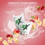 Vegan Protein Powder – Strawberry Banana, Plant-Based, Dairy-Free, Gluten-Free, No Soy or Sugar, Supports Muscle Growth & Recovery – Informed-Sport Certified, Delicious Taste - Image 4
