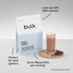 Bulk Complete Mass Gainer | Chocolate Caramel | 1kg | 45g Protein Serving | 65g Carbohydrates | 500 kcal Serving | High-Calorie Weight Gainer | Supports Muscle Growth & Maintenance | High Protein - Image 3