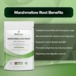 Marshmallow Root 500mg Capsules - Digestive Respiratory Health Skin Metabolic Weight Management UTI Support Natural Supplement - 30 Caps 1 Month Supply - Image 8