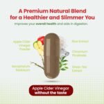 Apple Cider Vinegar with Seagreens & Green Tea - Gummy/Tablet Alternative, 1000mg - Supports Metabolism, Slimming, Energy, Detox - 120 Capsules - Image 3