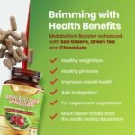 Apple Cider Vinegar with Seagreens & Green Tea - Gummy/Tablet Alternative, 1000mg - Supports Metabolism, Slimming, Energy, Detox - 120 Capsules - Image 4