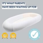 PurFlo Sleep Tight Baby Bed | Safe for Overnight Sleep | Fully Breathable Baby Nest Alternative | Newborn Essentials | 0-8m Minimal Grey - Image 4