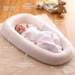 PurFlo Sleep Tight Baby Bed | Safe for Overnight Sleep | Fully Breathable Baby Nest Alternative | Newborn Essentials | 0-8m Minimal Grey - Image 6