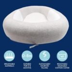 PurFlo Sleep Tight Baby Bed | Safe for Overnight Sleep | Fully Breathable Baby Nest Alternative | Newborn Essentials | 0-8m Minimal Grey - Image 7