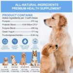 Dog Probiotics for Diarrhea & Digestive Upset | Fast-Acting with Prebiotics & Digestive Enzymes | Supports Gut Immunity & Anal Gland Health | 200 Chicken Flavored Soft Chews - Image 8