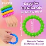 4pcs Sensory Texture Bracelets For Kids And Adult Silicone Wristband Toy For Stress Management And All Age Relaxation Stress Relief Toy - Image 4