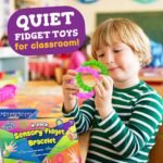 4pcs Sensory Texture Bracelets For Kids And Adult Silicone Wristband Toy For Stress Management And All Age Relaxation Stress Relief Toy - Image 5