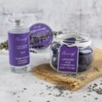 Sleep Stone Gift Set | Organic & Vegan | 100% Natural Aromatherapy | Lavender & Chamomile Infused Volcanic Rock | Handmade in UK | Relaxing Sleep Aid | Includes Refresher Oil for Long-Lasting Scent - Image 3