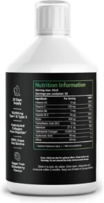 Bovine Collagen Sugar Free Liquid | 10,000mg Type 1 Peptides | Collagen Peptides, Hyaluronic Acid, Biotin | Strawberry Flavour | Healthy Skin, Hair, Nails | 500ml - Image 4