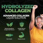 Bovine Collagen Sugar Free Liquid | 10,000mg Type 1 Peptides | Collagen Peptides, Hyaluronic Acid, Biotin | Strawberry Flavour | Healthy Skin, Hair, Nails | 500ml - Image 5