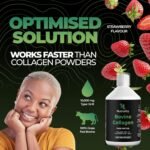 Bovine Collagen Sugar Free Liquid | 10,000mg Type 1 Peptides | Collagen Peptides, Hyaluronic Acid, Biotin | Strawberry Flavour | Healthy Skin, Hair, Nails | 500ml - Image 6