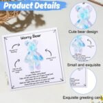 Pocket Hug, Worry Bear Hug Bear with Card, Good Luck Gifts for Friends, Emotional Support for Anxiety Relief, Heartwarming Pocket Hug for Family Friends Birthday (Blue) - Image 4