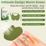 Pain Relief Patch for Knee, 48Pcs Knee Pain Relief Patches, Knee Patches Pain Relief Plaster Wormwood Herbal Knee Pain Relief Patches Relieves Muscle Soreness in Knee, Shoulder, Neck - Image 3