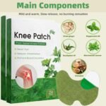 Pain Relief Patch for Knee, 48Pcs Knee Pain Relief Patches, Knee Patches Pain Relief Plaster Wormwood Herbal Knee Pain Relief Patches Relieves Muscle Soreness in Knee, Shoulder, Neck - Image 6