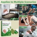 Pain Relief Patch for Knee, 48Pcs Knee Pain Relief Patches, Knee Patches Pain Relief Plaster Wormwood Herbal Knee Pain Relief Patches Relieves Muscle Soreness in Knee, Shoulder, Neck - Image 8