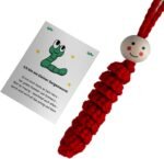 Worry Caterpillar Sensory Toy, Handmade Crochet Textured Companion for Anxiety Relief, Focus Aid, Calming Fidget Tool for Kids & Adults with Stress Management - Image 7
