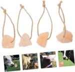 PartyKindom 6pcs Natural Pink Salt Lick Block for Livestock Horses Cattle Deer Mineral-rich Nutrient Dense Boredom Reliever with Essential Trace Elements for Animal Health and Growth - Image 6
