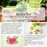 Digestea Tea Natural Digestion Support Loose Tea Mix of Herbs and Fruits – Peppermint & Coriander & Caraway & Fennel & Ginger & Pineapple & more – Gut Health – Metabolism (100g) - Image 3