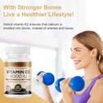 Vitamin D3 K2 High Strength 120 Tablets, Vitamin D3 4000 IU and K2 (MK7) 100mcg, Vegetarian - Image 5