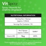 Vitamin B12 Spray 30ml - High Strength B12 Liquid Spray Supplement, Orange Flavour, VIT B 12 for Energy, Reduces Tiredness & Fatigue - Vegan & Vegetarian Vitamins for Adults - Image 5