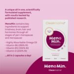 Menomin - Menopause Support - Highly Absorbable Omega 3 with Soy Isoflavones - Vitamins B1, B2, B6, B12, Folic Acid, Biotin and D3-30 Servings - 120 Capsules - Multipack - Image 5