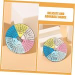 Portable Feeling Wheel Badge Metal Emotion Decor Alloy Craft Compact Keyring Ornament for Mental Health Therapy and Stress Management - Image 6