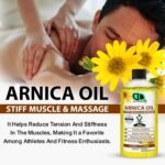 100% Natural Arnica Massage Oil –Pain Relief for Muscles & Joints – Soothes Stiffness, Relieves Stress and Tension & Improves Circulation & Skin Health (100ml) - Image 4
