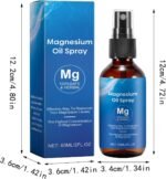 High-Purity Magnesium Oil Spray for Natural Skin Care Relaxation with Quick-Absorbing Formula for Your Daily Wellbeing (Blue, 12 x 3.4 x 3.4 cm) - Image 6