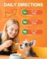 Pumpkin Powder for Dogs - Pumpkin for Dogs with Probiotics, Apple, Cranberry - Rich in Fibre for Gut Health, Digestion, Healthy Stool - Also Support Urinary Tract, Skin, Coat - Chicken Flavor - Image 4