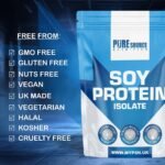 Pure Source Nutrition Soy Protein Isolate Powder (90% Protein) 1Kg Chocolate SOYA Protein Vegan Powder for Superfood Supergreens Dairy Free Plant Based Protein (1kg, Chocolate) - Image 3