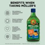 Moller’s ® | Omega 3 for kids Cod Liver Oil | Nordic Omega-3 Dietary Supplements with EPA, DHA, Vitamin A, D & E | Pure, Natural cod Liver Oil Liquid | 166-year-old-brand | Tutti Frutti Taste | 500 ml - Image 3