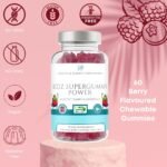 Multivitamin Gummy for Kids - 60 Natural Berry Flavoured Vitamins & Mineral Gummies for Children - Free from Artificial sweeteners - Vitamins D, C, A, B, & E chewable Supplements 3 Years + - Image 6