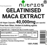40,000mg (per Capsule) GELATINISED MACA Root Extract V Capsules Peruvian Ginseng Pure 50 Times Stronger Than MACA Powder - No Additives (60 V Capsules (2 Months Supply)) - Image 3