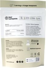 Feel Complete | High Protein Collagen | No Sugar, No Sweeteners | Unflavoured | Grass Fed & Hydrolysed | Premium Type 1 & 3 Bovine Peptides | Halal | Skin, Hair & Nails | 300g | 30 Servings - Image 5