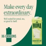 MOMA - Signature Oat Drink - 1L x 6 • 100% Plant-Based & Vegan • Made with British Wholegrain Oats • Low in Saturated Fat • No Added Sugar • Enriched with Vitamins - Image 4
