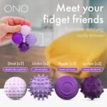 ONO Signets – Handheld Fidget Toy for Adults | Help Relieve Stress, Anxiety, Tension | Promotes Focus, Clarity | Compact, Portable Design (Lavender) - Image 4