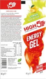 HIGH5 Running Gels - Carbohydrate Supplements for Quick Energy Release - Natural Fruit Juice & Caffeine-Free - Instant Energy Boost for Running, Cycling Nutrition & Endurance Sports (Citrus, 20 x 40g) - Image 7