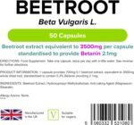 Lindens - Beetroot 7000mg Per Serving - 50 Capsules - UK Manufacturer - Beta Vugaris L, Concentrated Extract - Source of Dietary Nitrates, Popular with Runners & Cyclists - Letterbox Friendly - Vegan - Image 3