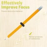 2PCS Fidget Pencil with with Nuts and Bolts,Silent Sensory Tool Stress Relief Rotating Pen,Threaded Fidget Pencil,Pen Sleeve Fidget Tool for Focus,Anxiety & Quiet Fidgeting - Image 6