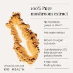 KIKI Health Premium Organic Oyster Extract Mushroom Powder | Full-Spectrum 100% Fruiting Bodies, Wood-Rich Cultivation, 30% Beta-Glucan Polysaccharides, Non-GMO | Boost Immunity Naturally | 50g - Image 3
