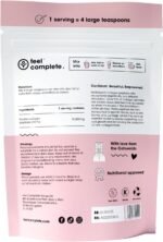Feel Complete | Tasteless Collagen for Women | Grass Fed & Hydrolysed | Low Calorie | Premium Type 1 & 3 Bovine Collagen Peptides | Halal | Anti Ageing | Hair, Skin & Muscles | 300g | 30 Servings - Image 3