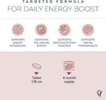 Vitamin B Complex with Vitamin C High Strength – All 8 B Vitamins (B1, B2, B3, B5, B6, B7, B9, B12) – 1 Tablet a Day – 120 Tablets – Energy & Nervous System Support – Vitavea - Image 4