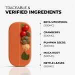 BioProstate – Advanced Prostate Support & Testosterone Level Support | Pumpkin Seed, Maca Root, Nettle Leaf, Zinc, Vitamin B6 & Cranberry Extract | 100% Natural | 60 Tablets- GMP-Certified Facility - Image 3