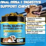 Anal Gland Support Chews For Dog, 150 Counts Anal Glands Dog Supplements with Pumpkin Powder For Dogs & Probiotics for Dogs - Support Healthy Anal Gland, Bowel & Digestion, Beef Flavor - Image 3