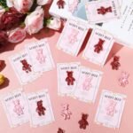 party greeting 40 Set Pocket Bear Hug Emotional Support Gifts Mental Health Anxiety Relief Positivity Autism Fidget Gift Stress Relief Gift for Boy Girls Valentine's Day Favor Gift（Pink） - Image 5
