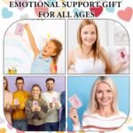 party greeting 40 Set Pocket Bear Hug Emotional Support Gifts Mental Health Anxiety Relief Positivity Autism Fidget Gift Stress Relief Gift for Boy Girls Valentine's Day Favor Gift（Pink） - Image 8