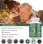 Grass Fed Desiccated Lamb Liver Capsules 2250mg (120 Pills, 750mg Each) – Energy - Digestion - Detoxification Non-GMO - Freeze Dried - Pasture Raised in New Zealand Without Hormones or Chemicals - Image 4