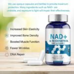 NAD+ Supplement, High Absorption, Superior Formula for Cellular Health and Metabolic Support, Effectively Supports Healthy Aging, 120 Capsules, V2 - Image 4