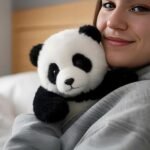 Plush Panda Stuffed Animal - Soft Emotional Support Toy for Anxiety Relief, Cuddle Comfort Weight, Washable for Kids and Adults, for Stress Relief - Image 3