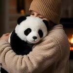 Plush Panda Stuffed Animal - Soft Emotional Support Toy for Anxiety Relief, Cuddle Comfort Weight, Washable for Kids and Adults, for Stress Relief - Image 4
